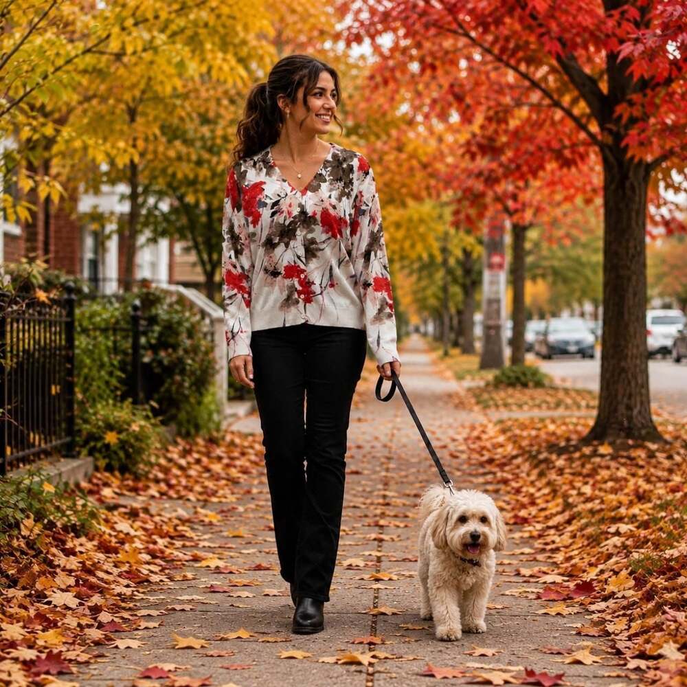 Hayden Park Floral Print Button-Front Cardigan